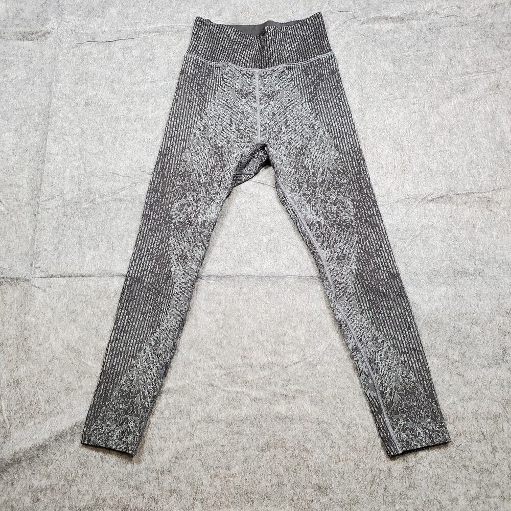 Lululemon Ebb to Train Super‎ High Rise Tight 25" Sz 6 Pattern Mixing Rhino Grey